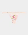 Lise Charmel Libertine En Fleurs Embroidered Tulle G-string