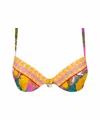 Lise Charmel Push-effect Shell Bikini Top In Soleil Floral In Multi