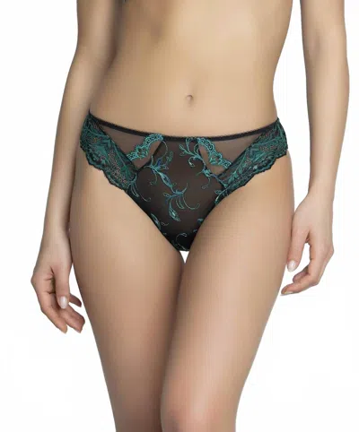 Lise Charmel Secrete Italian Thong In Emeraude Black