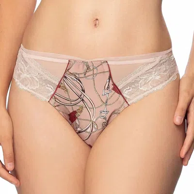 Lise Charmel Seduction Cavaliere Thong In Ambre Cavaliere In Brown