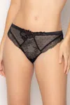 Lise Charmel Soire Libertine Thong In Black In Black