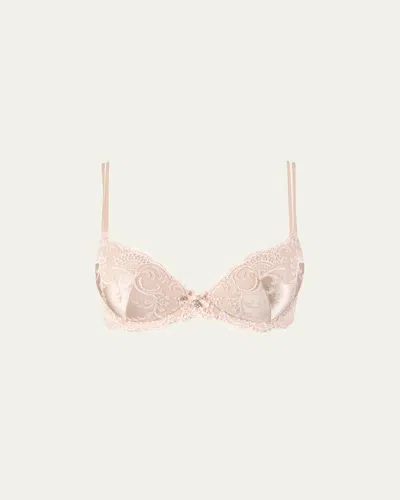 Lise Charmel Splendeur Soie Contour Lace Bra In Beige