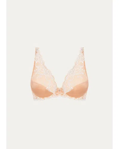 Lise Charmel Splendeur Soie Embroidered Triangle Bra In Pe/splende