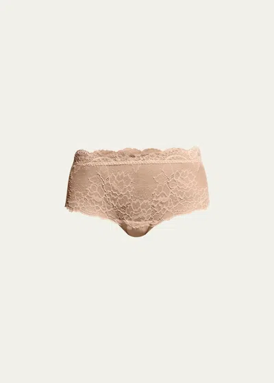 Lise Charmel Sublime En Dentelle Boyshorts In Nude Sublime
