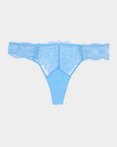 Lise Charmel Sublime En Dentelle Lace Thong In Blue