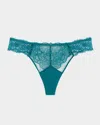 Lise Charmel Sublime En Dentelle Lace Thong In Vp/vert Princesse