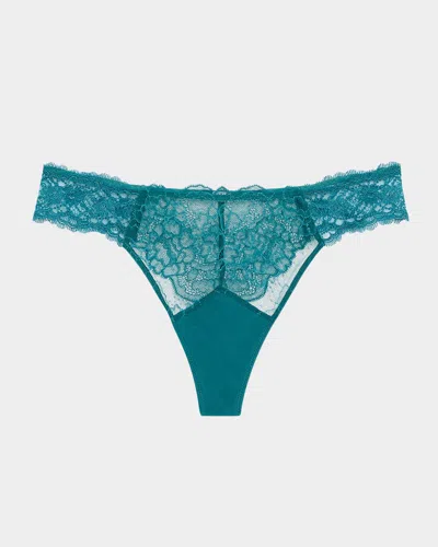 Lise Charmel Sublime En Dentelle Lace Thong In Vp/vert Princesse