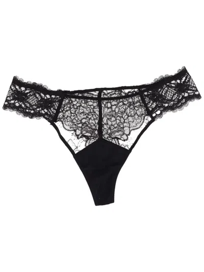 Lise Charmel Sublime Lace Thong In Black