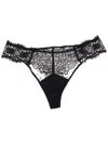 Lise Charmel Sublime Lace Thong In Black