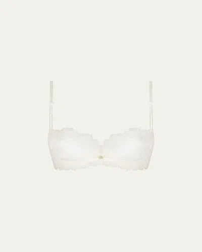 Lise Charmel Sublime Organza Embroidered Demi Bra In White