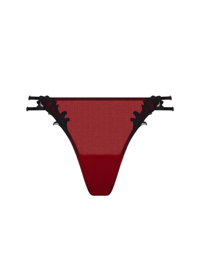 Lise Charmel Women's Belilissime Inconnue String Fantaisi Lingerie In Ombre Rouge In Multi
