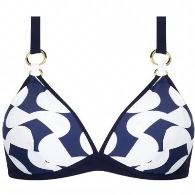 Lise Charmel Women's Croisiere For Ever Triangle Underwire Bikini Top In Navy Croisière In Multi