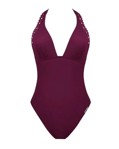 Lise Charmel Women's Non-wire Swimsuit In Ajourage Prune In Purple