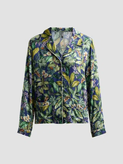 Lise Charmel Women's Printed Pajama Shirt In Vert Parme