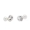 Lise Skovgaard Women's Melt Pearl Stud Silver
