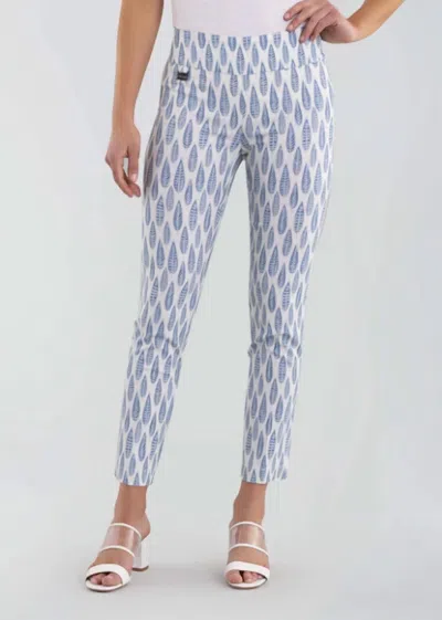 Lisette Belize Leaf Ankle Pant In Indigo In Blue