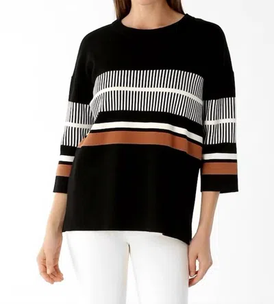 Lisette L Margaret Multi-tone Sweater In Black