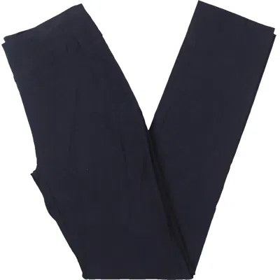 Lisette L Womens Knit Flatter Control Casual Pants In Blue
