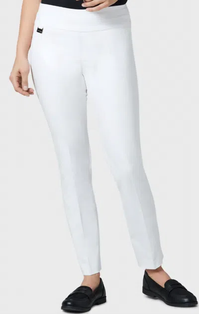 Lisette Slim Ankle Pants In White