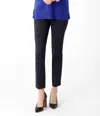 Lisette Wexford Check Ankle Pants In Cobalt Black In Multi