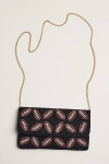 Lisi Lerch Beaded Football Clutch In Black