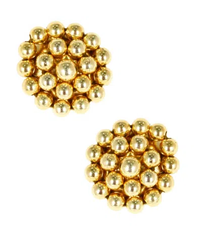 Lisi Lerch Button Earring In Gold