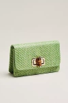 Lisi Lerch Lilly Raffia Clutch In Green