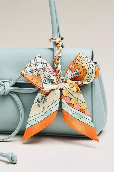 Lisi Lerch Megan Scarf Bag Charm In Gray
