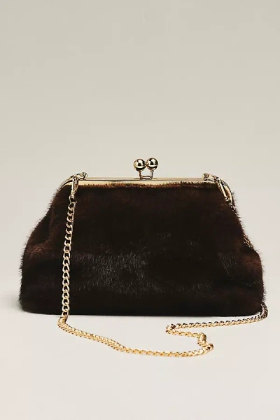 Lisi Lerch Sarah Faux Fur Clutch In Brown