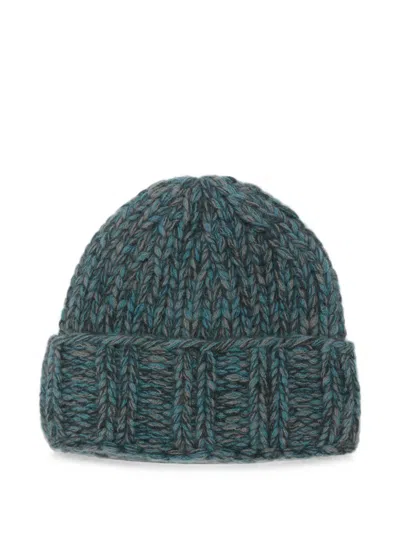 Liska Anfisa Chunky-knit Cashmere Beanie Hat In Blue