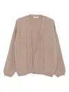 Liska Cardigan Mit Ballonärmeln In Brown