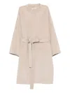 Liska Belted Coat In Brown