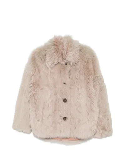 Liska Button-up Jacket In Nude