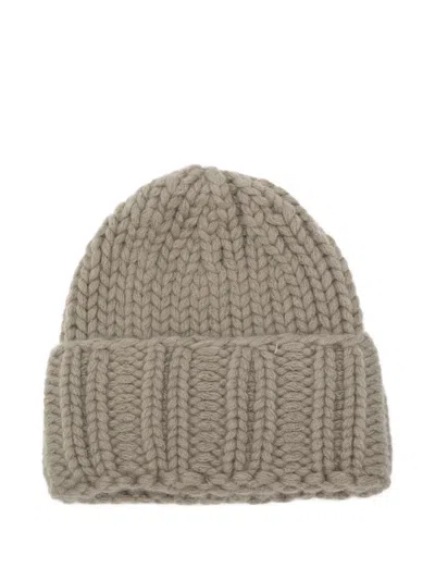 Liska Grob Gestrickte Kaschmirbeanie In Gray