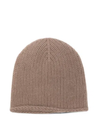 Liska Chunky-knit Beanie Hat In Brown