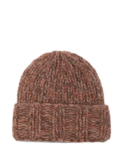 Liska Chunky-knit Cashmere Beanie Hat In Brown