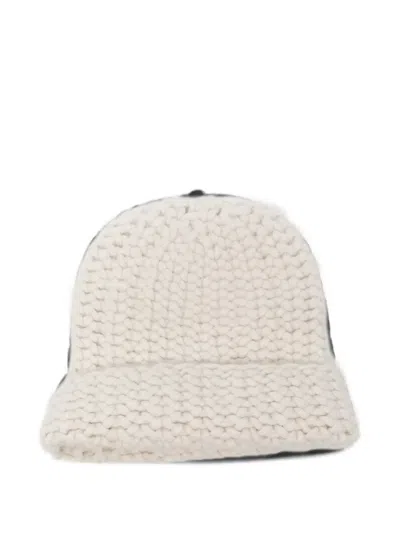 Liska Chunky-knit Cashmere Beanie Hat In White