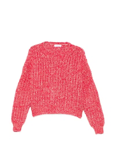 Liska Chunky-knit Sweater In Red