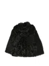 Liska Curly Lamb Shearling Jacket In Black