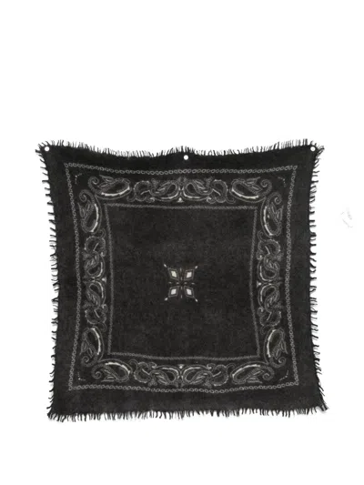 Liska Feli Paisley-print Fringed Scarf In Multi