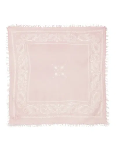 Liska Schal Mit Ausgefransten Kanten In Pink