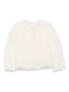 Liska Jacke Aus Ziegenfell In White
