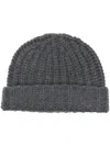 Liska Heidi Cashmere Chunky-knit Beanie In Grau