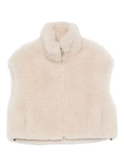 Liska Weste Mit Stehkragen In Neutral