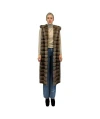 Liska Hooded Fur In Multicolor