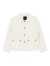 Liska Jack Front-button Jacket In White