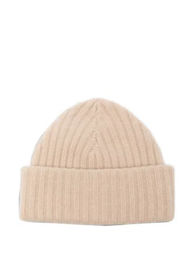 Liska Lina Ribbed-knit Cashmere Beanie Hat In Gray