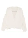 Liska Long-sleeve Cardigan In Neutral