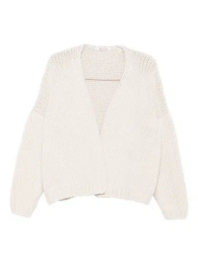 Liska Long-sleeve Cardigan In Neutral