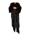 Liska Long-sleeved Coat In Black